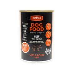 4DOG Kolagen Line hrana - s rogovima i GOVEDINOM 400 g