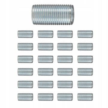 moonlight NAVOJNI CIJEVNI NIPL M10 X 30 MM SET OD 25 - ZA SVJETILJKE I RASVJETU