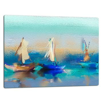 STAKLENA DASKA ZA REZANJE 52x40 BOAT