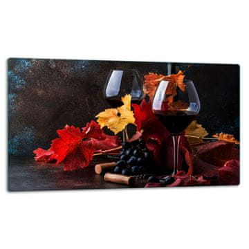 STAKLENI TANJUR DASKA ZA REZANJE 52x30 VINO