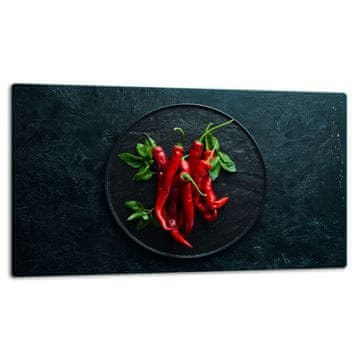 STAKLENA DASKA ZA REZANJE 52x30 ČILI PAPRIKA