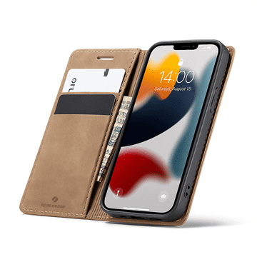 novčanik za iPhone 13 Mini svijetlosmeđe boje