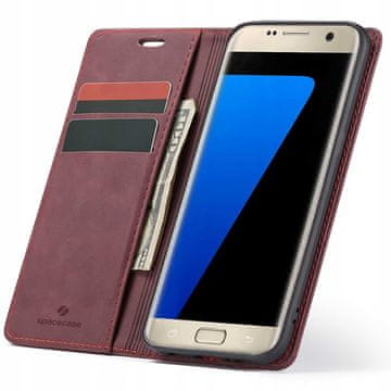 novčanik za Galaxy S7 Edge crveni