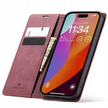 novčanik za iPhone 15 Pro crveni