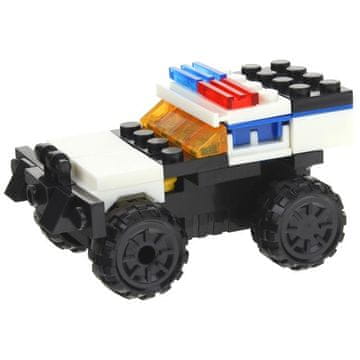 Nobo Kids POLICIJSKI GRAĐEVNI KOMPLET 2U1 POLICIJSKI AUTOMOBIL TERENSKI KREATIVNI SET