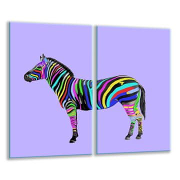 STAKLENA DASKA ZA REZANJE 2x 30x52 ZEBRA