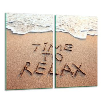 STAKLENA DASKA ZA REZANJE 2x 30x52 BEACH