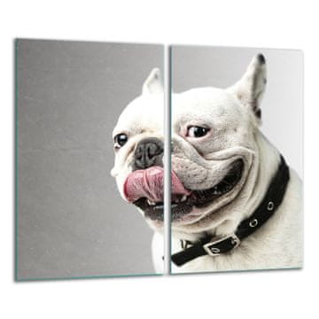 STAKLENA DASKA ZA REZANJE 2x 30x52 DOG