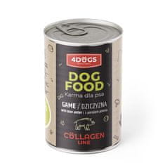 4DOG Collagen Line hrana - s rogovima i divljači 400 g - 10+2 gratis