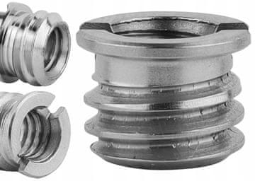 Navojna matica, adapter, redukcija, bakar 3/8" na 1/4", 7 mm