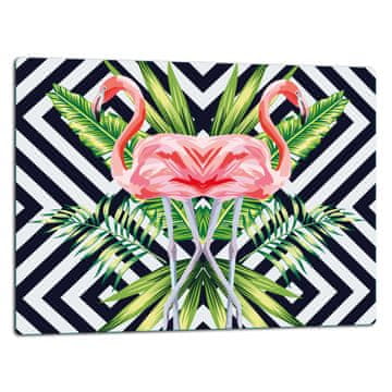 STAKLENA DASKA ZA REZANJE 52x40 FLAMINGO