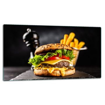 STAKLENA DASKA ZA REZANJE 52x30 HAMBURGER