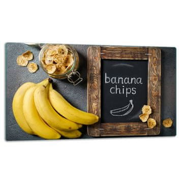 STAKLENA DASKA ZA REZANJE 52x30 BANANA