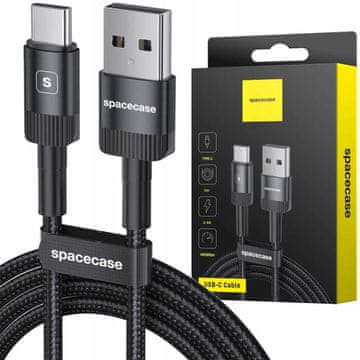 USB-C kabel 2M 2.4A crni