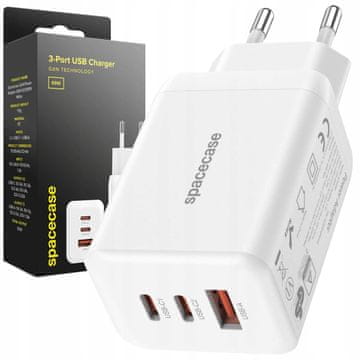 USB punjač 65W GaN SC009W bijeli