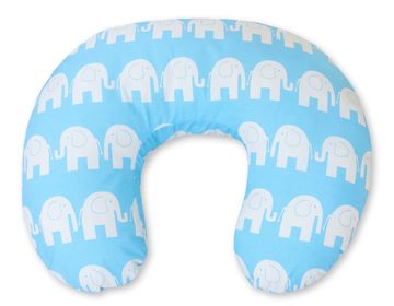 Bobono Jastuk za dojenje u obliku graha + odvojiva navlaka - Blue Elephants