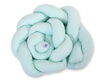 MY SWEET BABY Pleteni branik za dječji krevetić - mint boje