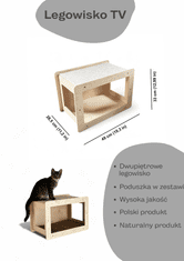 Box Zidni krevet za mačke "TV"