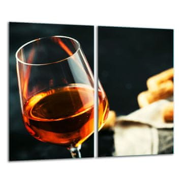 STAKLENA DASKA ZA REZANJE 2x 30x52 VINO