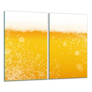 STAKLENA DASKA ZA REZANJE 2x 30x52 PIVO