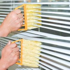 HOME & MARKER® Čistač za rolete 6 letvica odjednom, periv i višekratni, ABS drška | BLINDY