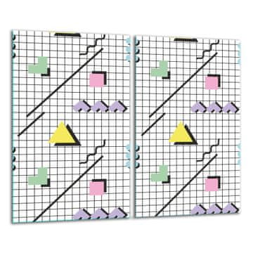 STAKLENA DASKA ZA REZANJE 2x 30x52 UZORAK