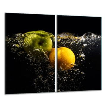 STAKLENA DASKA ZA REZANJE 2x 30x52 VOĆE