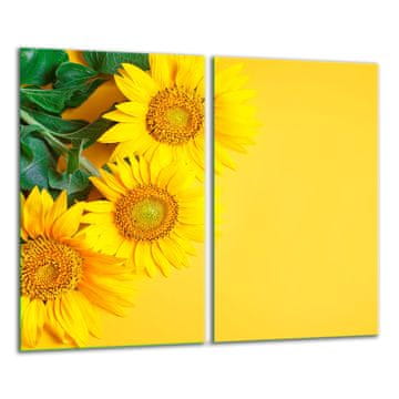 STAKLENA DASKA ZA REZANJE 2x 30x52 CVIJEĆA