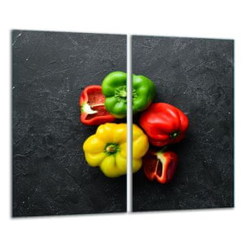 STAKLENA DASKA ZA REZANJE 2x 30x52 PAPRIKE