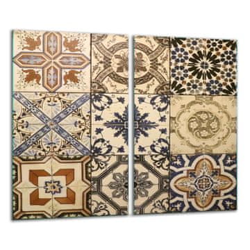 STAKLENA DASKA ZA REZANJE 2x 30x52 MOSAIC