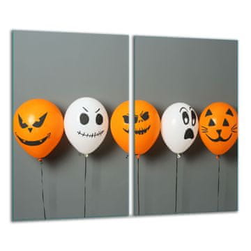 STAKLENA DASKA ZA REZANJE 2x 30x52 HALLOWEEN