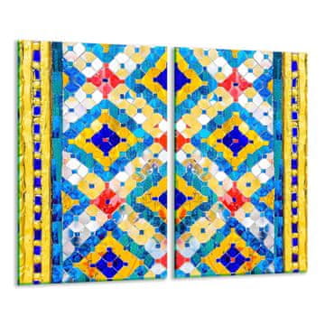 STAKLENA DASKA ZA REZANJE 2x 30x52 MOSAIC