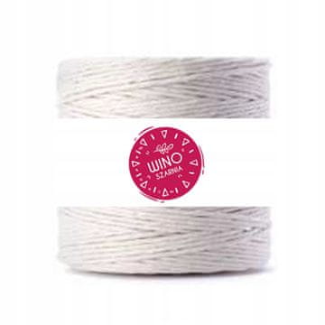 Winoszarnia Pamučni konac za narezivanje salame 100% pamuk | mesarski konac prehrambene kvalitete 500g