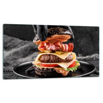 STAKLENA DASKA ZA REZANJE 52x30 HAMBURGER