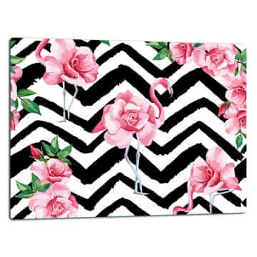 STAKLENA DASKA ZA REZANJE 52x40 FLAMINGOSI