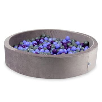 Mi Suha jama s kuglicama 600 dijelova 130x30 Baršunasta lila: prozirna, vrijeskasta, ljubičasta, siva