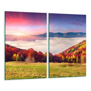STAKLENA DASKA ZA REZANJE 2x 30x52 PEJZAŽNA