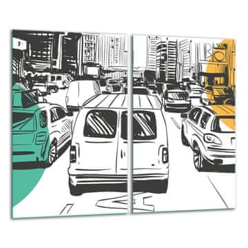 STAKLENA DASKA ZA REZANJE 2x 30x52 AUTO