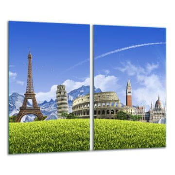 STAKLENA DASKA ZA REZANJE 2x 30x52 CITY