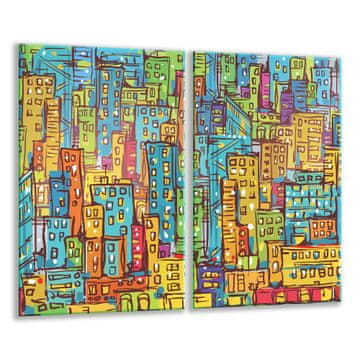 STAKLENA DASKA ZA REZANJE 2x 30x52 CITY