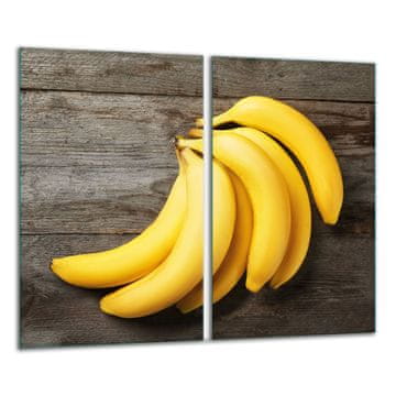 STAKLENA DASKA ZA REZANJE 2x 30x52 BANANE