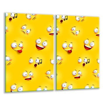 STAKLENA DASKA ZA REZANJE 2x 30x52 POP ART