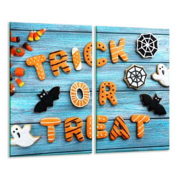 STAKLENA DASKA ZA REZANJE 2x 30x52 HALLOWEEN