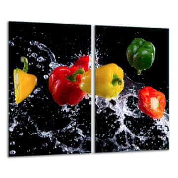 STAKLENA DASKA ZA REZANJE 2x 30x52 PAPRIKE