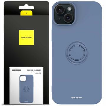 Silikonski prsten za iPhone 15 Plus plave boje