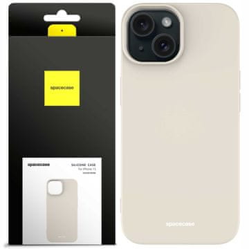 Silikonska maskica za iPhone 15 boje kosti