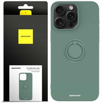 Silikonski prsten za iPhone 15 Pro Max tamnozelene boje