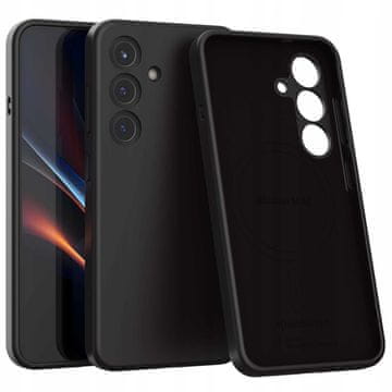 Silikonska futrola Mag za Galaxy S25 crna