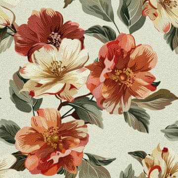VANJSKI DEKOSTOFFE OXFORD - Motiv Blumen I DX5315