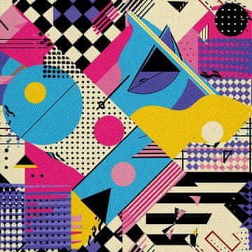 VANJSKI DEKOSTOFFE OXFORD - Motiv Geometrisch I DX3578